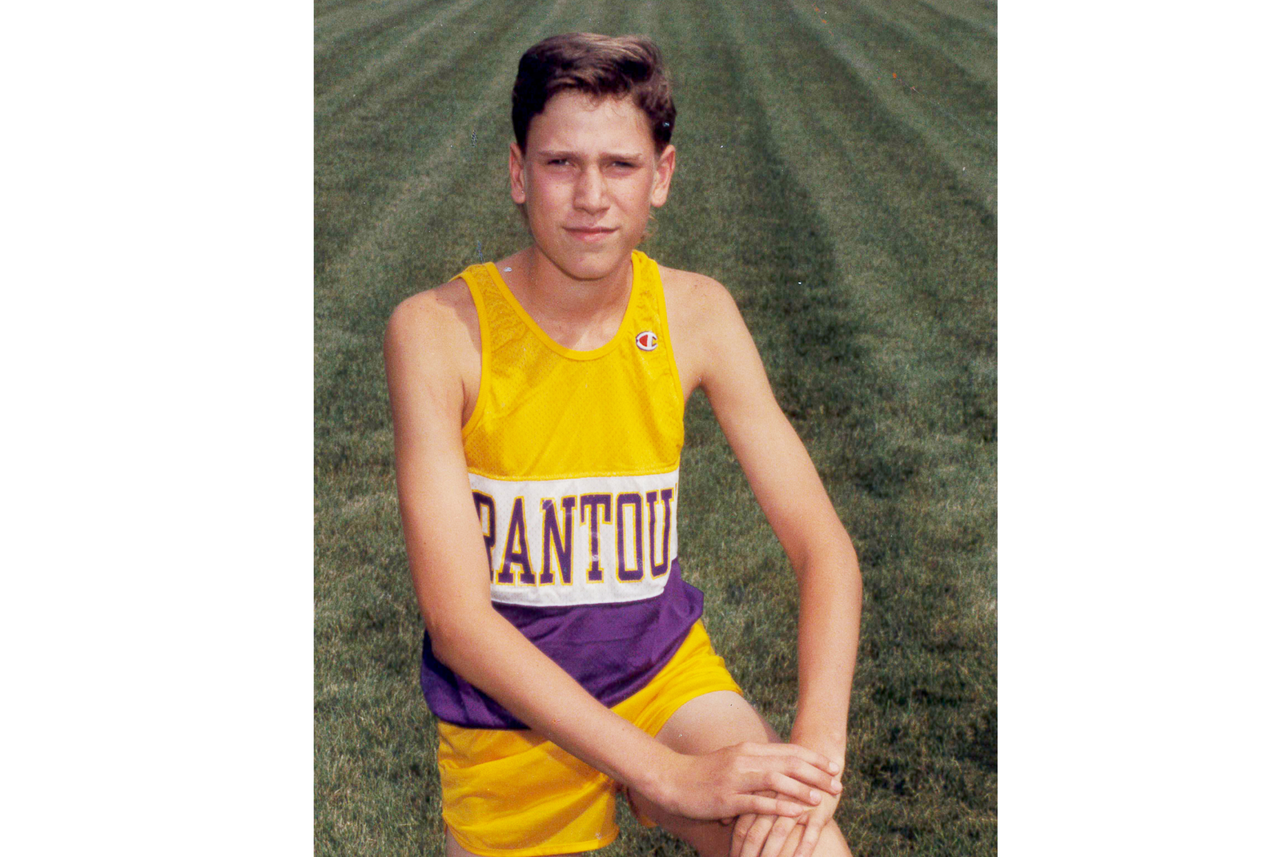 Treasurer Frerichs as a teenager on the cross country team