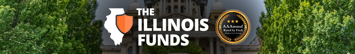 Illinois state capitol in the background with the Fitch rating AAAmmF called out.